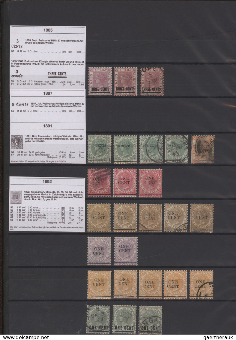 Malayan States: 1867/1900 ca.: Collection of about 600 mint and used stamps from