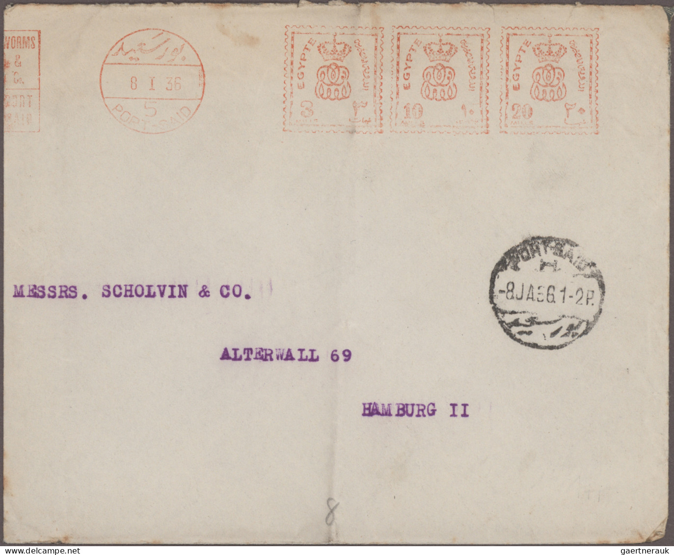 Egypt: 1948/1982, METER MARKS, Assortment Of Approx. 38 Commercial Covers Mainly - Storia Postale