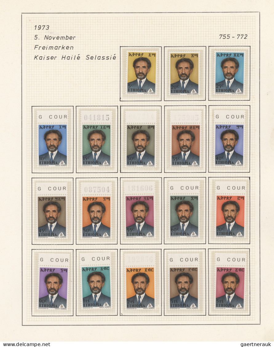 Ethiopia: 1894/2014: Comprehensive collection of mint stamps and covers well wri