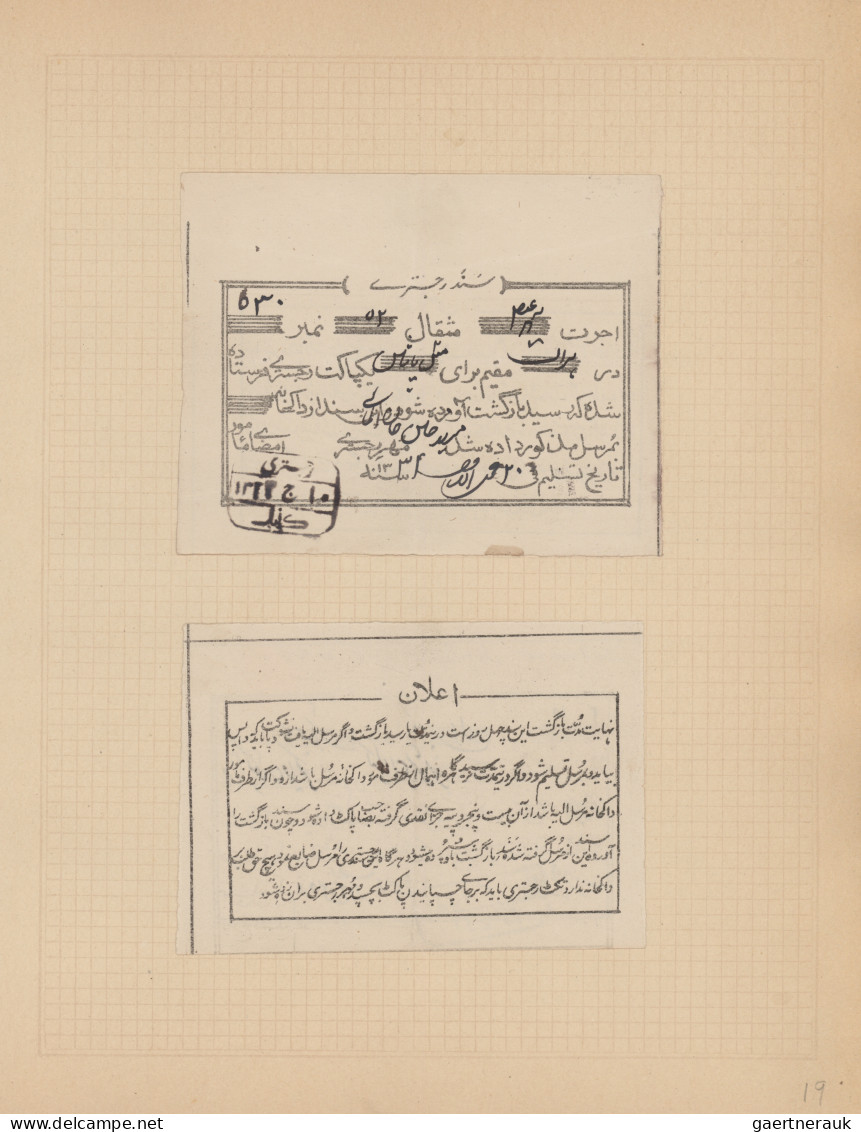 Afghanistan: 1871/1921 ca.: Collection of about 80 stamps and 7 covers, with 9 l