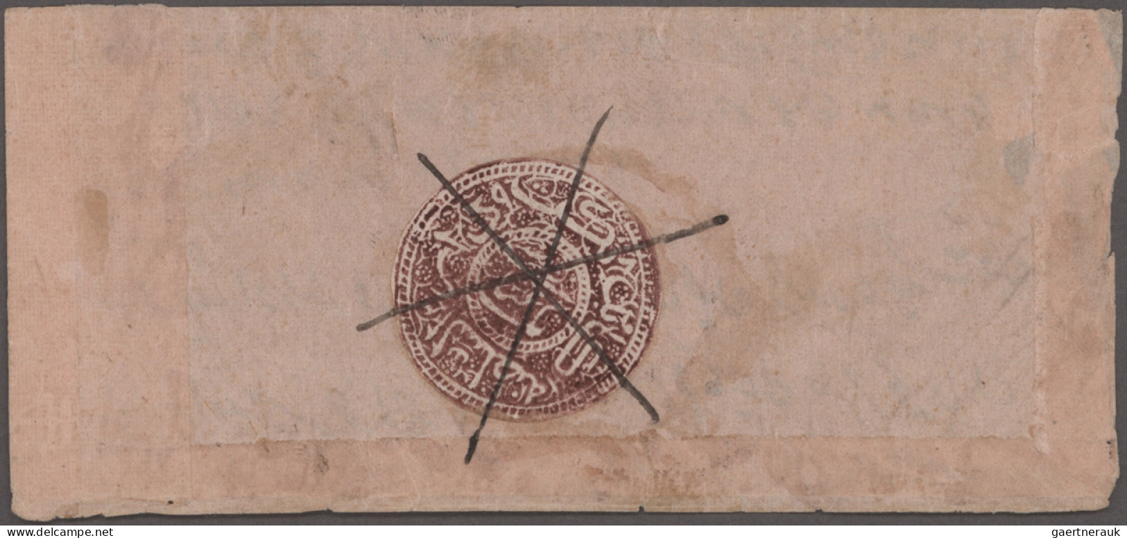 Afghanistan: 1881/1891 Ten Small Covers With Single Frankings Of "1298" Dated Nu - Afganistán