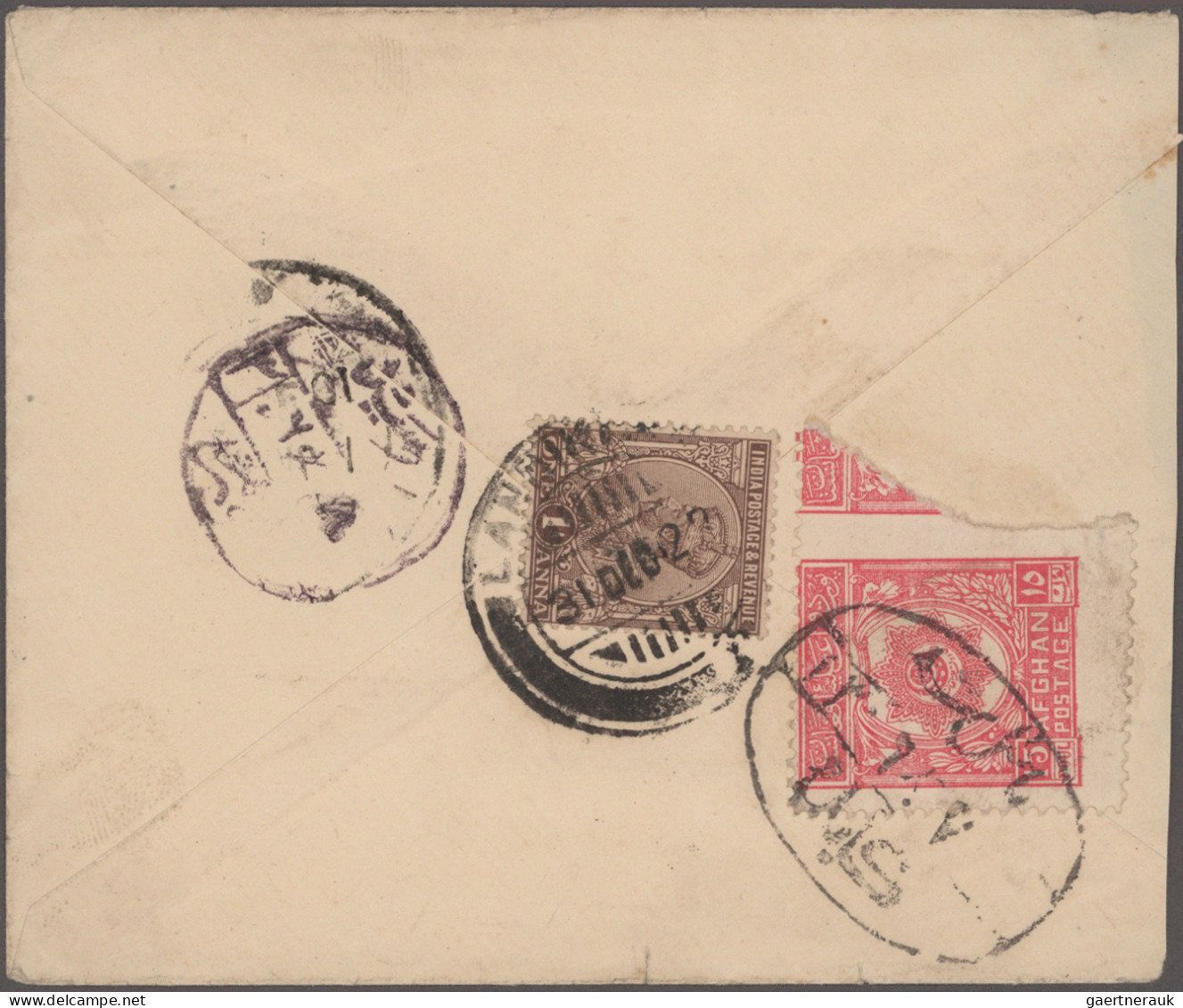 Afghanistan: 1909/1927 Ca.: 10 Covers With Various Frankings To India, One On So - Afganistán