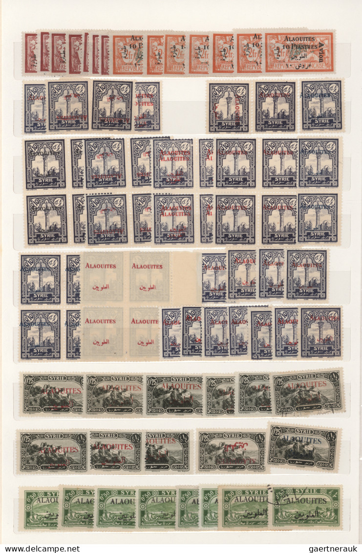 Alaouites: 1925/1930, Almost Exclusively Mint Balance Of More Than 800 Stamps (i - Usati