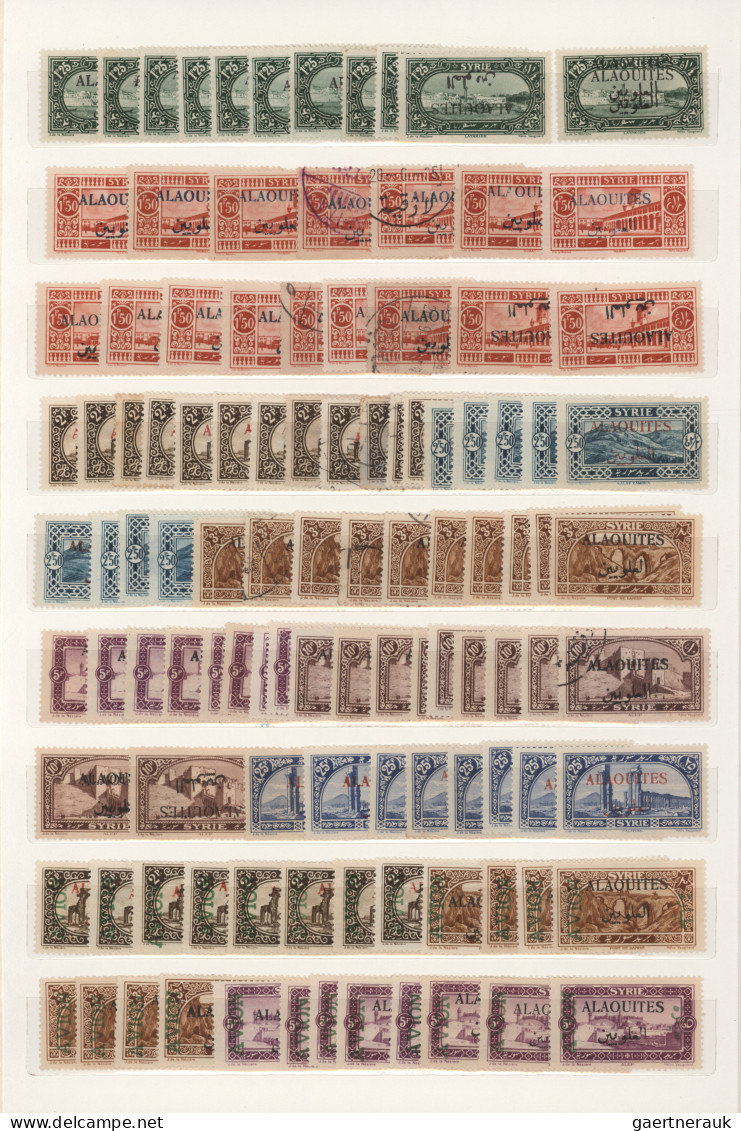 Alaouites: 1925/1930, Almost Exclusively Mint Balance Of More Than 800 Stamps (i - Gebraucht