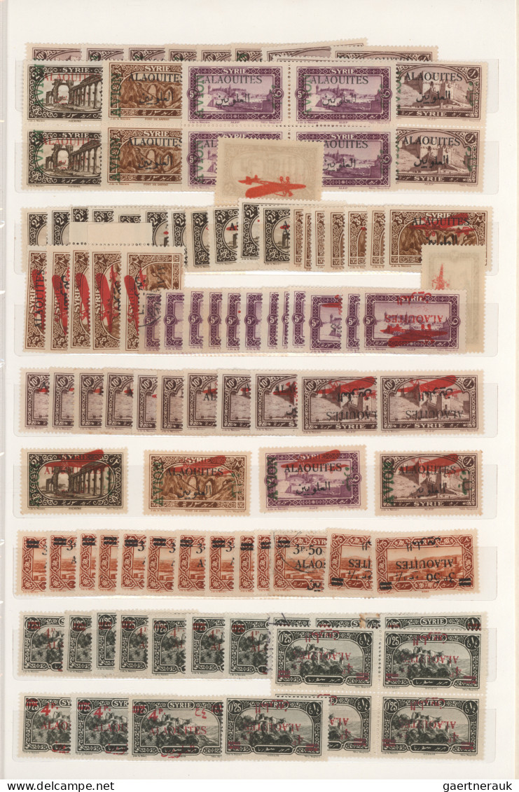 Alaouites: 1925/1930, Almost Exclusively Mint Balance Of More Than 800 Stamps (i - Used Stamps