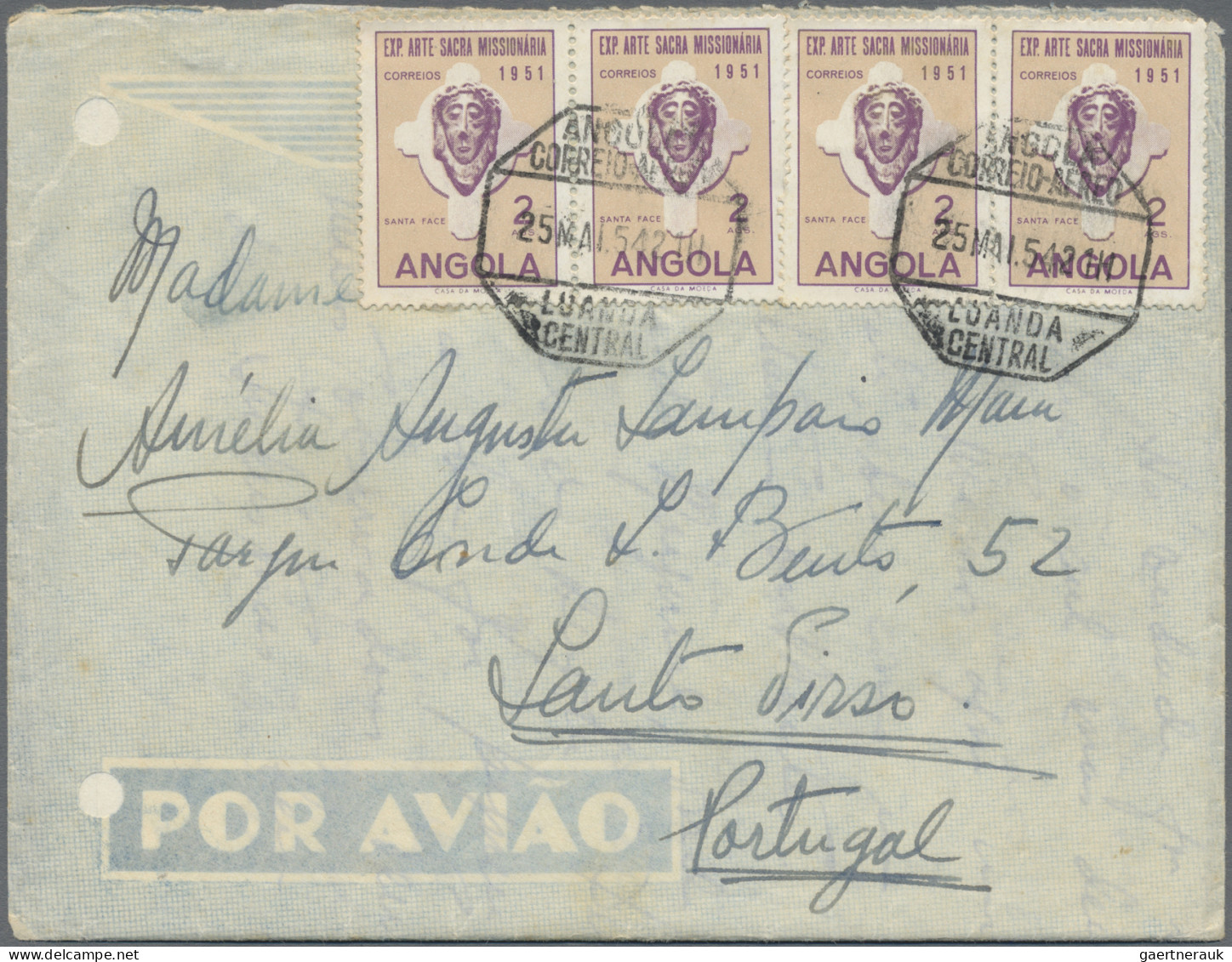 Angola: 1900/2005 (ca.), balance of apprx. 800-1.000 covers/cards incl. ppc, als