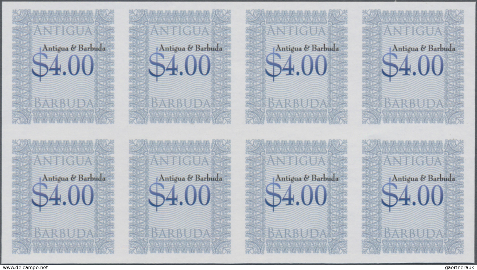 Antigua: 1992/2014. Collection Containing 902 IMPERFORATE Stamps And 32 IMPERFOR - Antigua And Barbuda (1981-...)