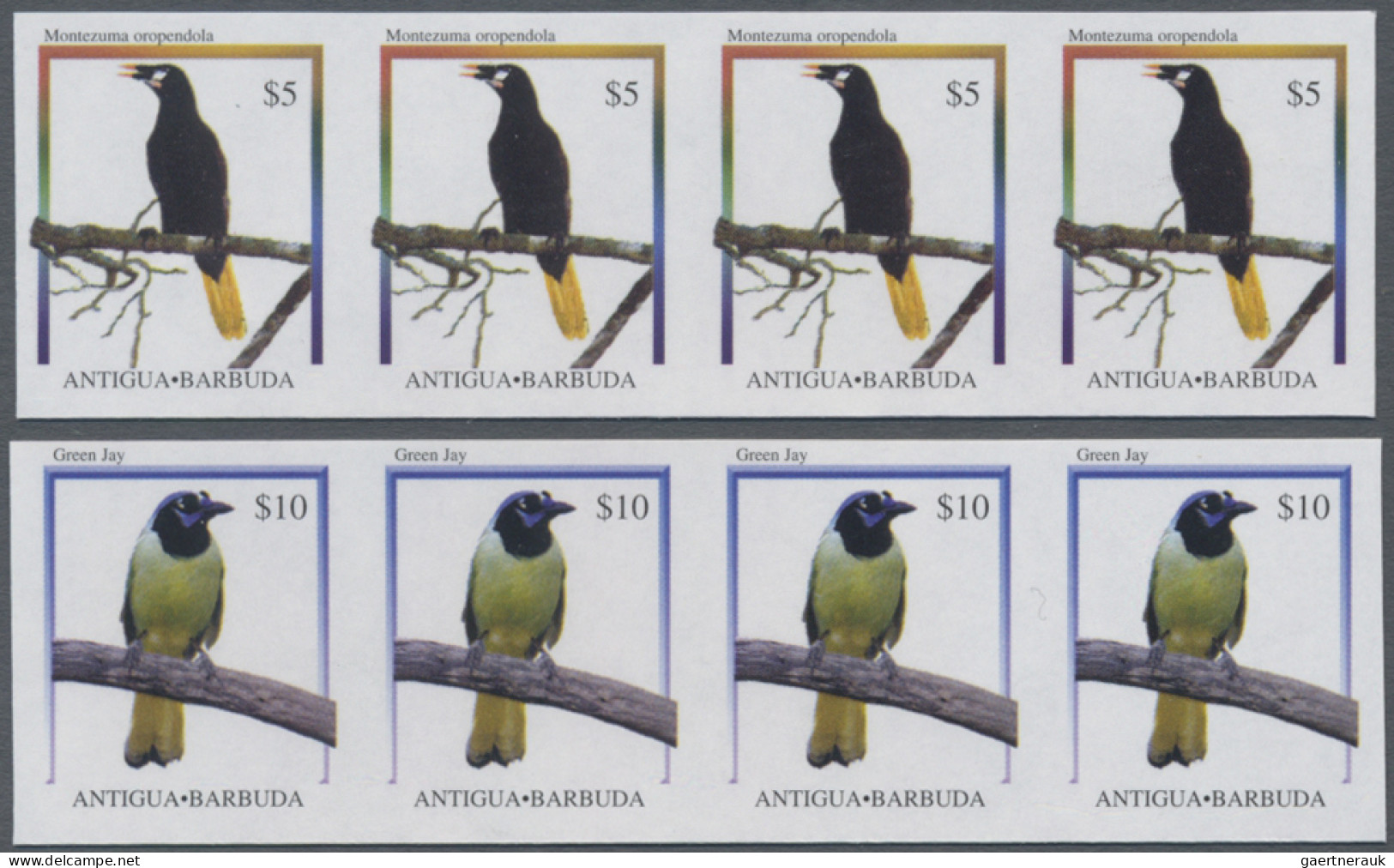 Antigua: 1992/2014. Collection containing 902 IMPERFORATE stamps and 32 IMPERFOR