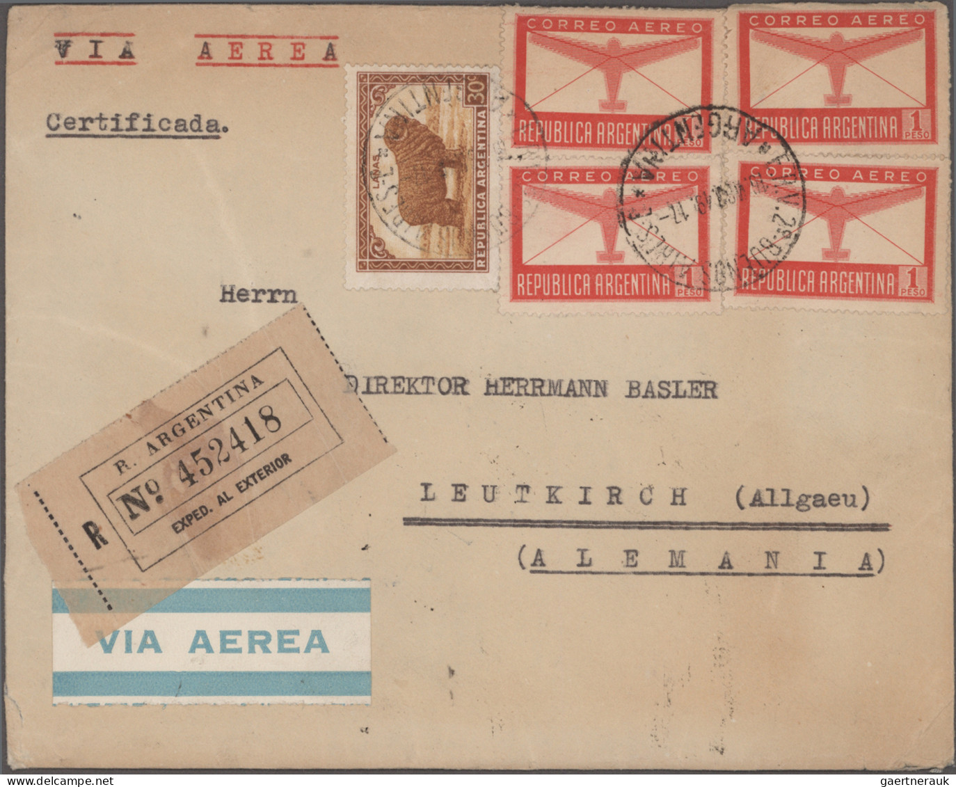 Argentina: 1890/2010 (approx.), collection of over 650 covers, mostly early fore