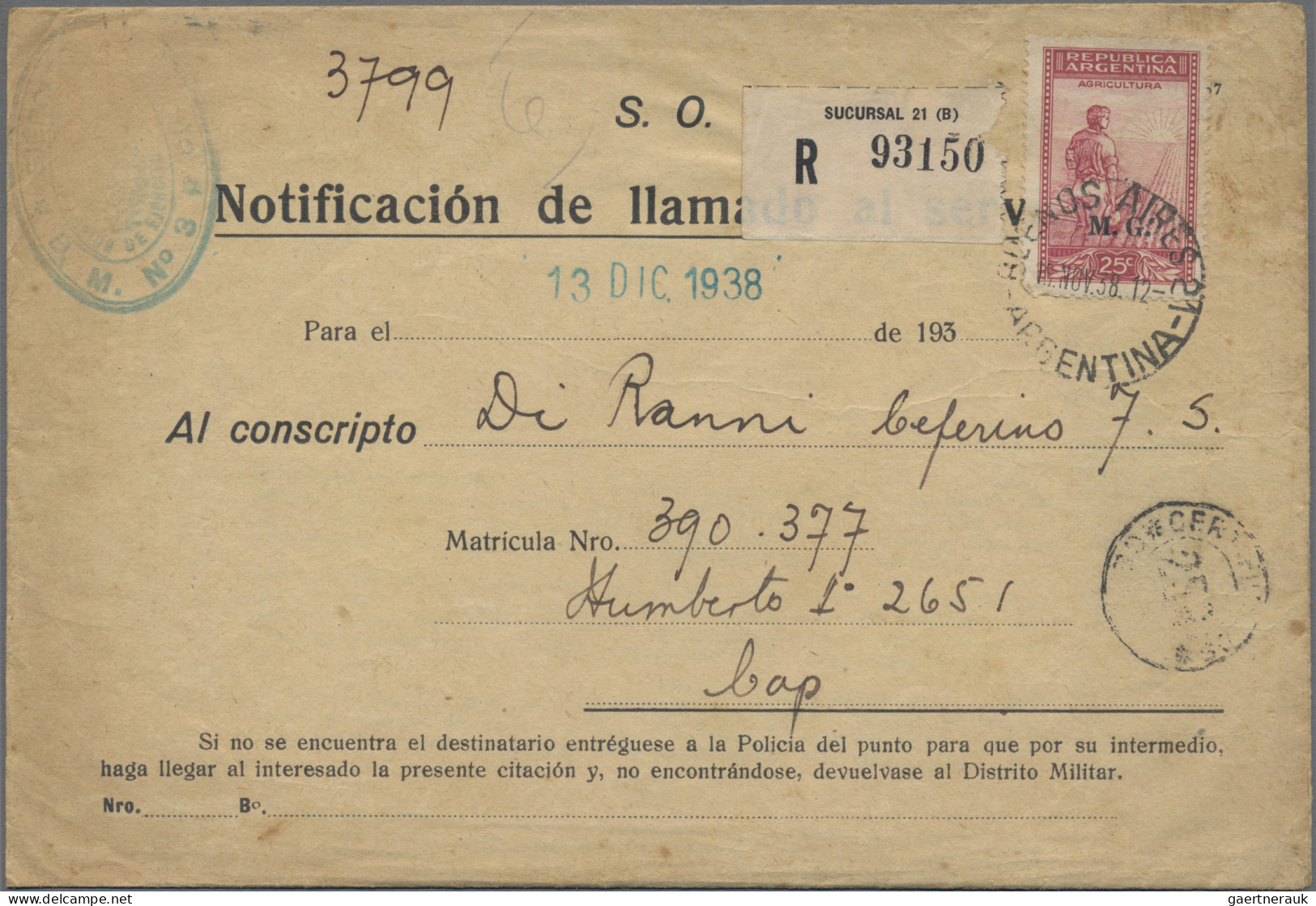 Argentina: 1900/2000's: Accumulation of covers, postcards, franked forms (subscr