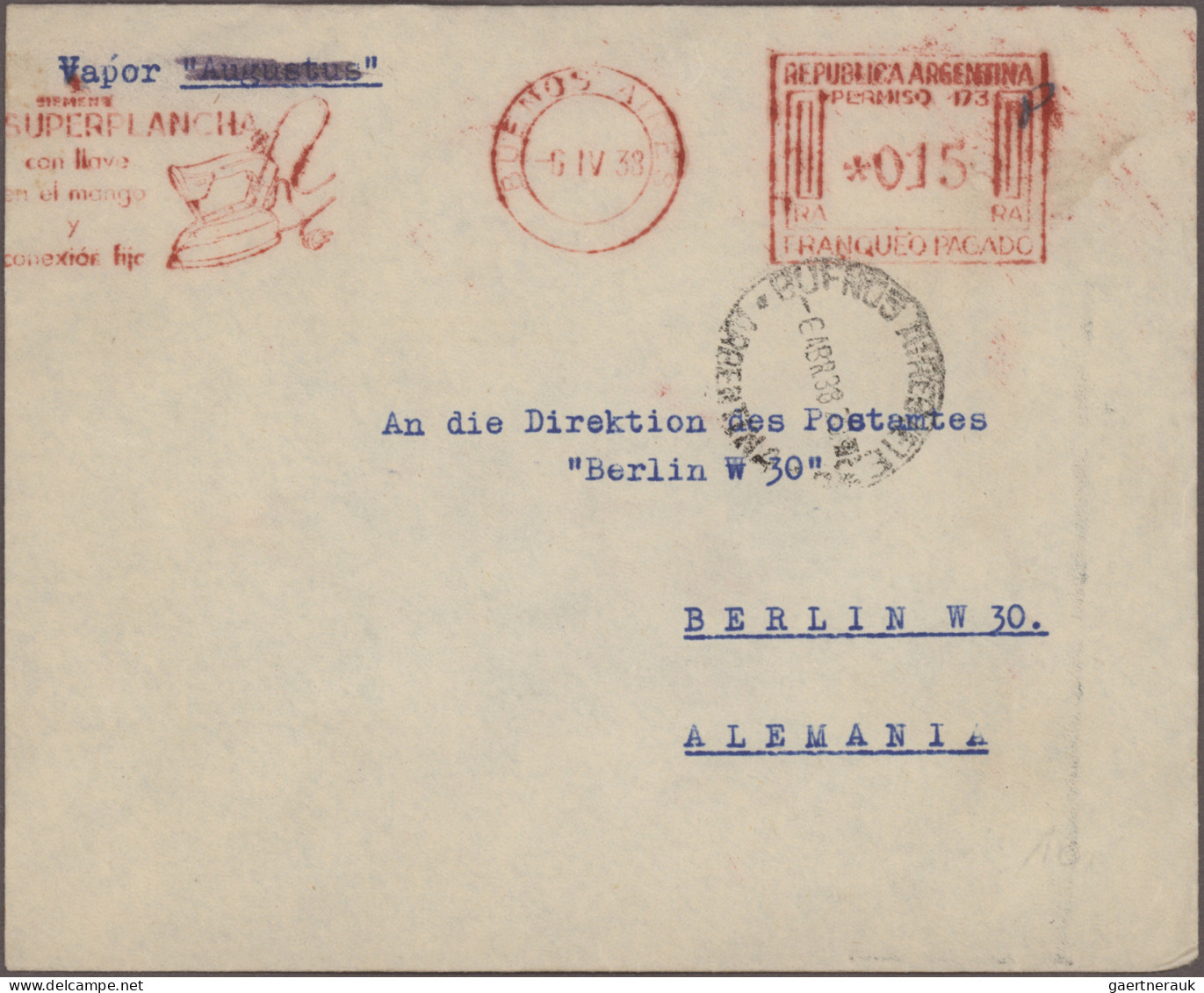 Argentina: 1928/1977, METER MARKS, Assortment Of Apprx. 73 Commercial Covers Mai - Other & Unclassified