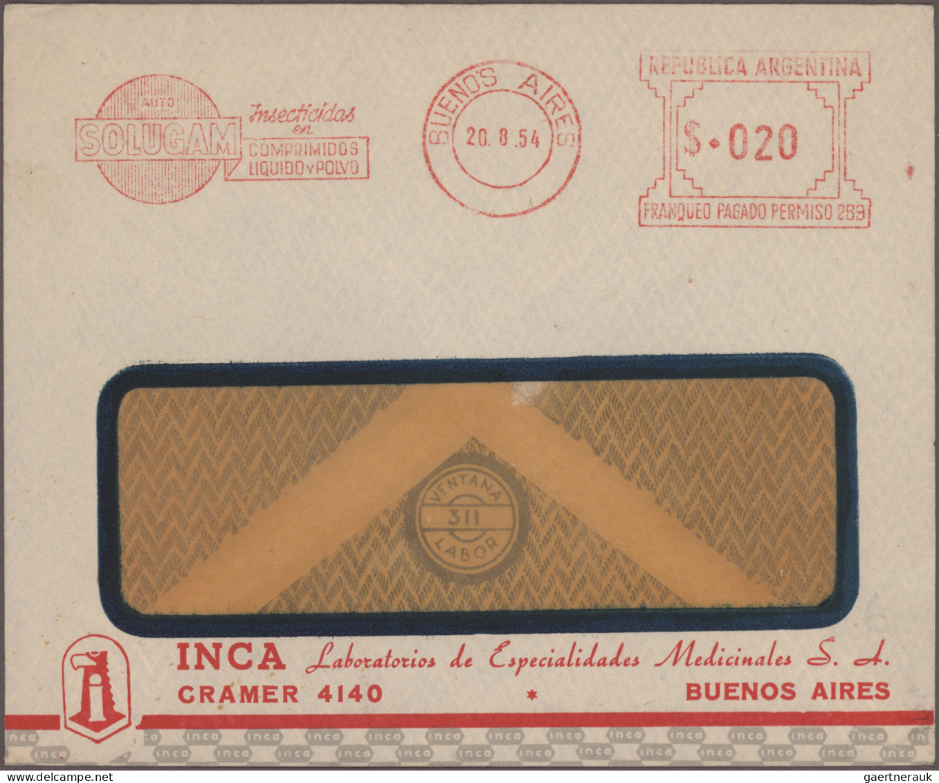 Argentina: 1928/1977, METER MARKS, Assortment Of Apprx. 73 Commercial Covers Mai - Altri & Non Classificati