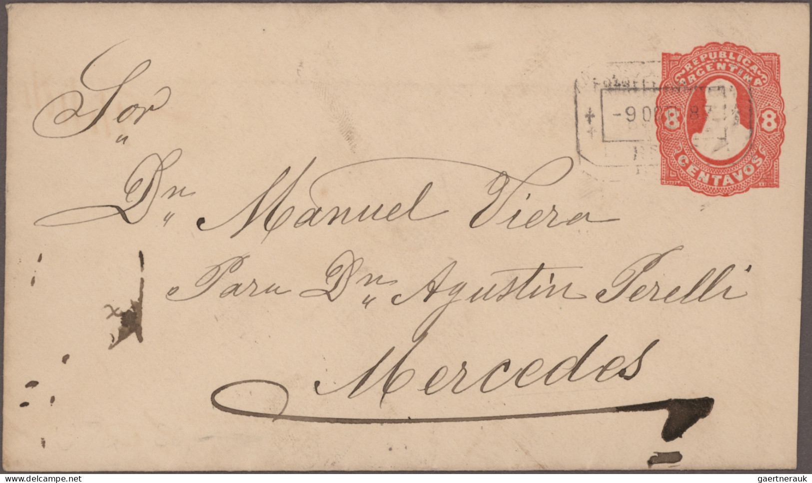 Argentina - Postal Stationary: 1878/1910 (ca.), Collection Of Apprx. 150 Used An - Interi Postali