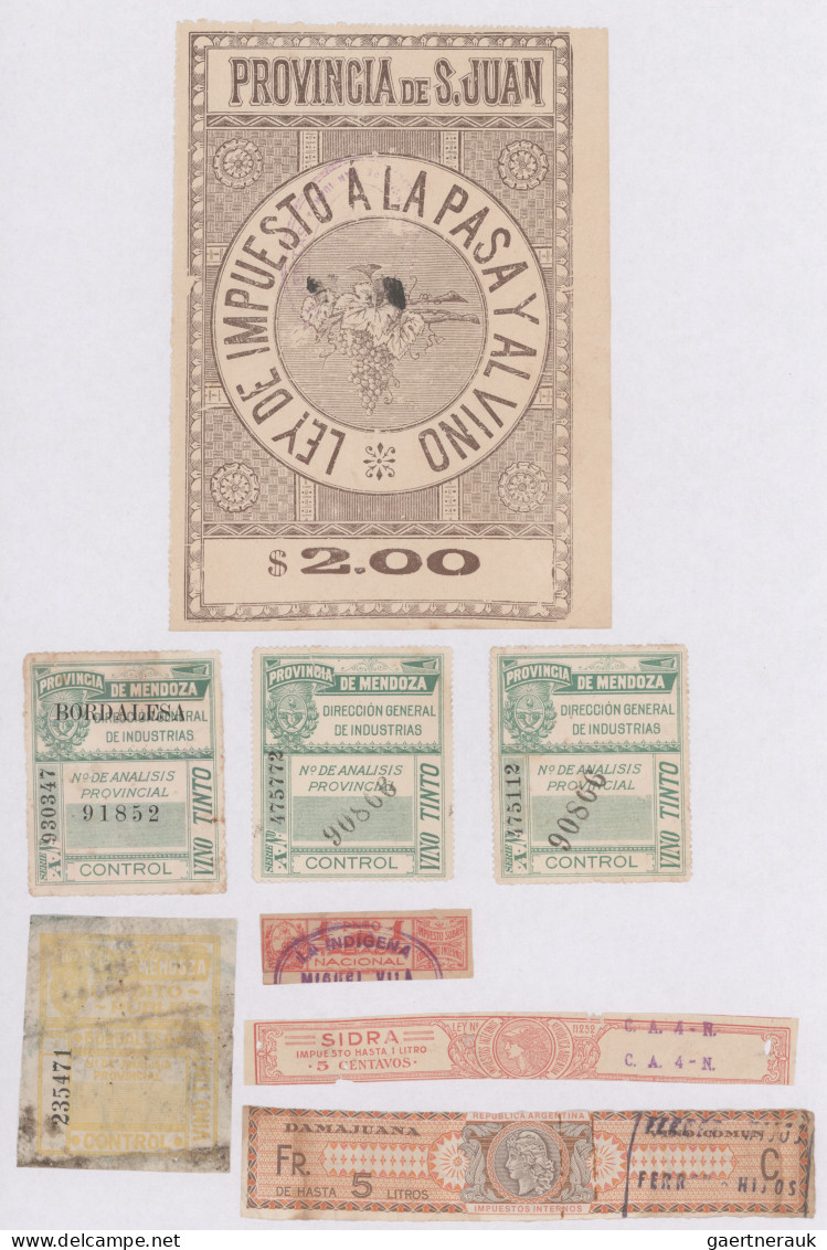 Argentinia - Specialities: 1860's/1920's(?): About 1500 Fiscal Revenues From IMP - Other & Unclassified