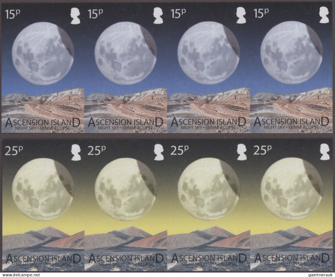 Ascension: 2001/2013. Collection Containing 897 IMPERFORATE Stamps And 52 IMPERF - Ascension