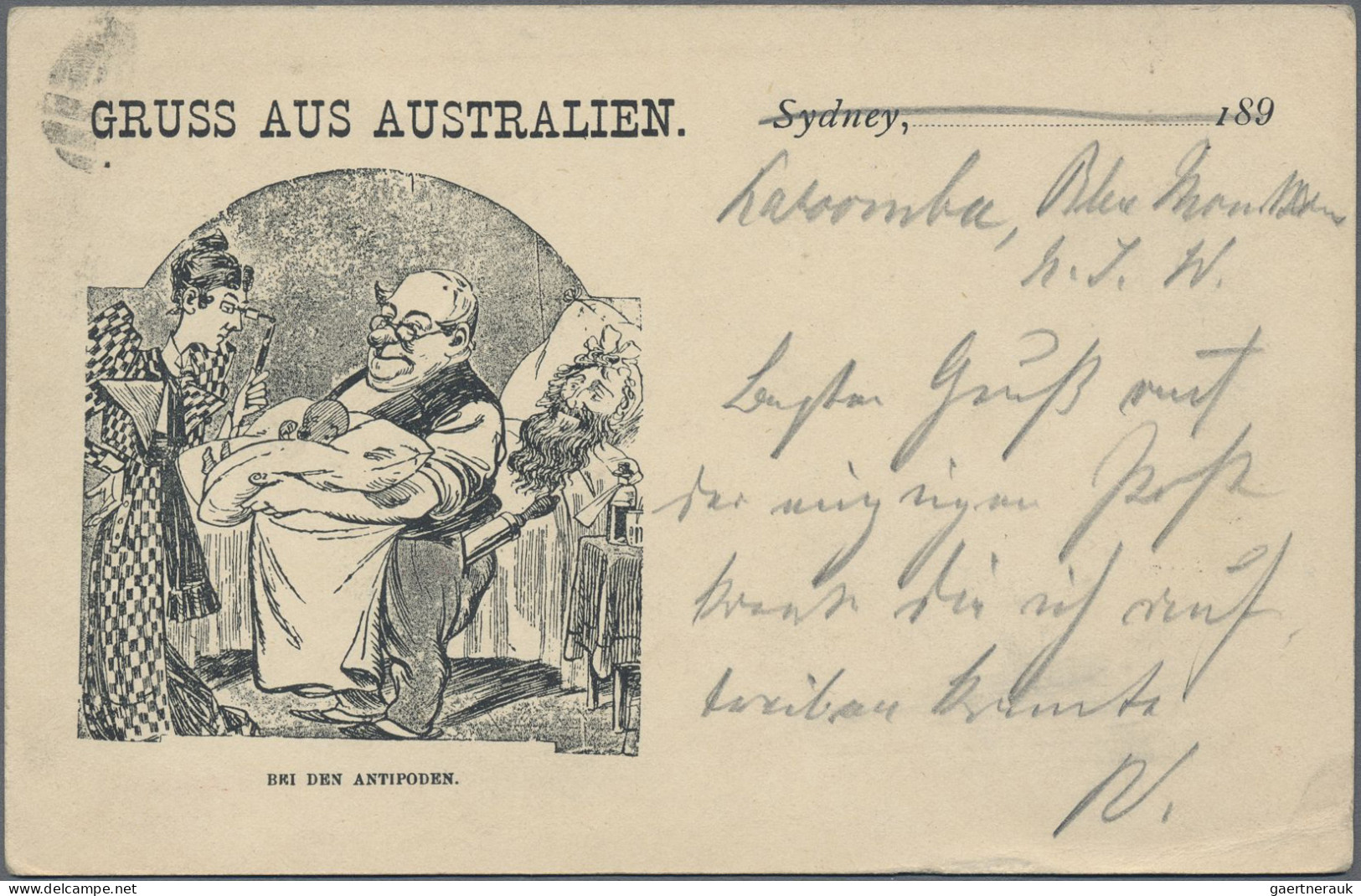 New South Wales: 1880/1910's Ca.: 14 Postal Stationery Items, One Cover And Two - Brieven En Documenten