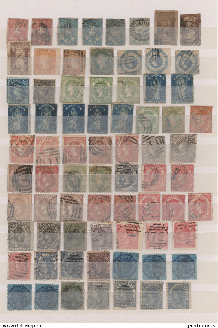 Victoria: 1850/1901, Sophisticated Used Collection Of Apprx. 750 Stamps (incl. F - Lettres & Documents