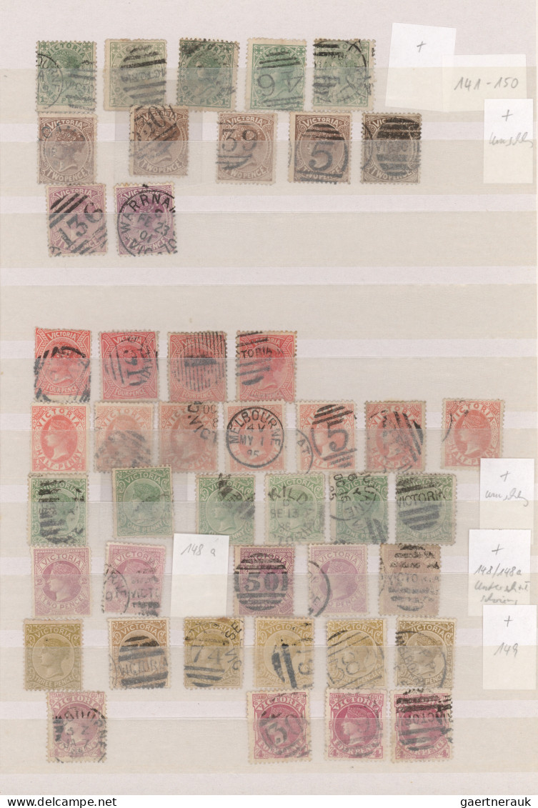 Victoria: 1850/1901, Sophisticated Used Collection Of Apprx. 750 Stamps (incl. F - Cartas & Documentos