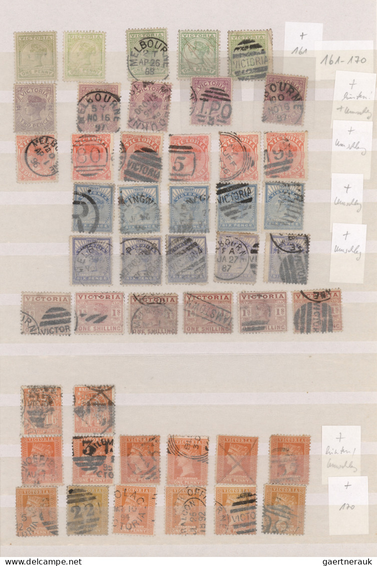 Victoria: 1850/1901, sophisticated used collection of apprx. 750 stamps (incl. f
