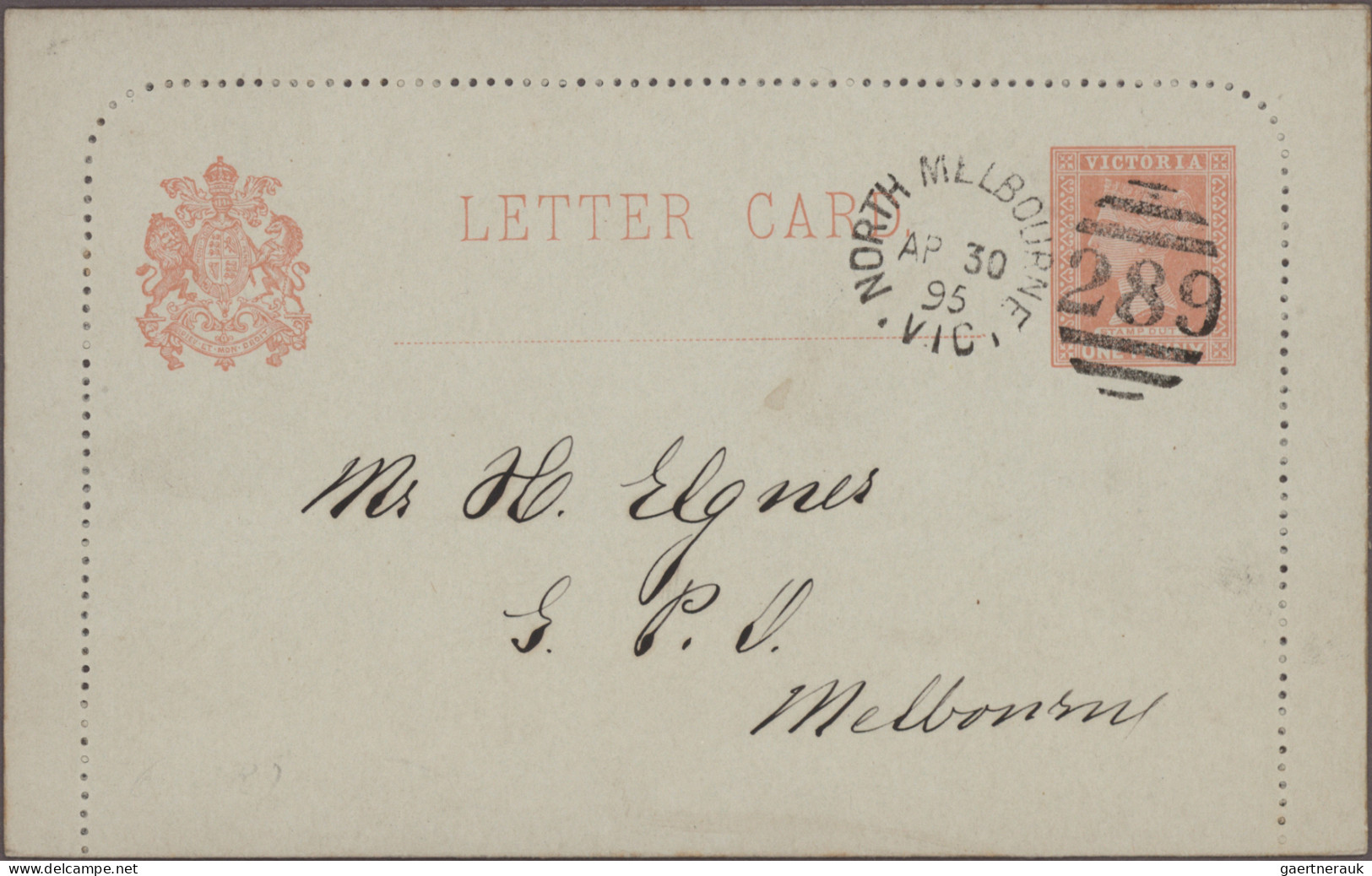 Victoria - Postal Stationery: 1889/1902, Collection Of 55 USED LETTERCARDS, Appa - Otros & Sin Clasificación
