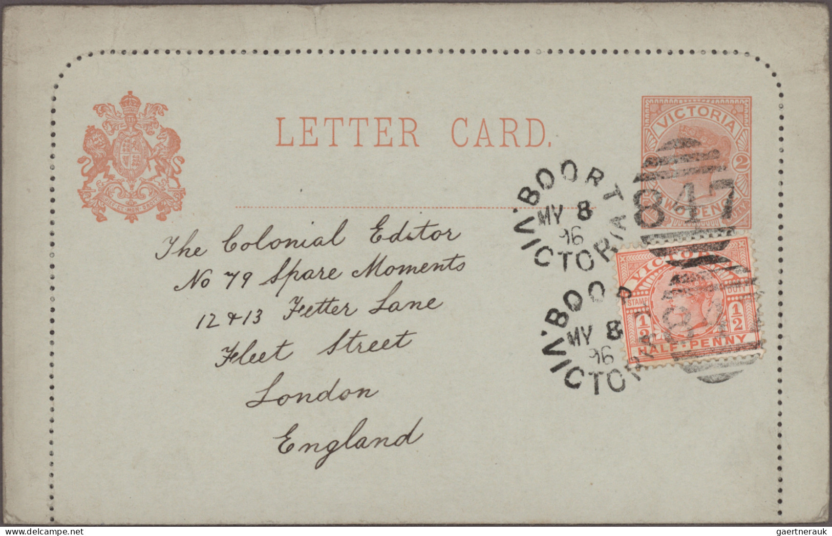 Victoria - Postal Stationery: 1889/1902, Collection Of 55 USED LETTERCARDS, Appa - Andere & Zonder Classificatie