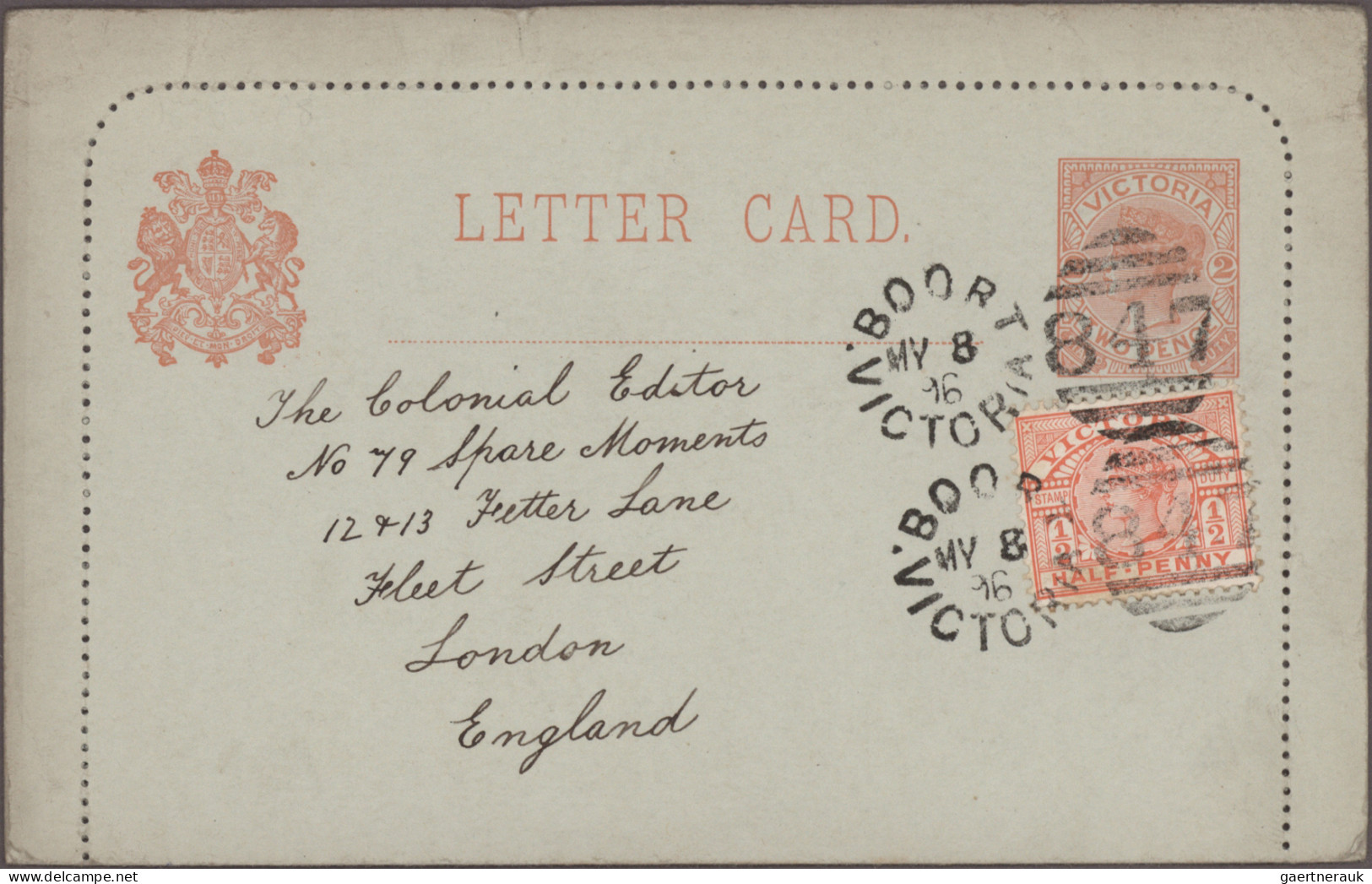 Victoria - Postal Stationery: 1889/1902, Collection Of 55 USED LETTERCARDS, Appa - Autres & Non Classés