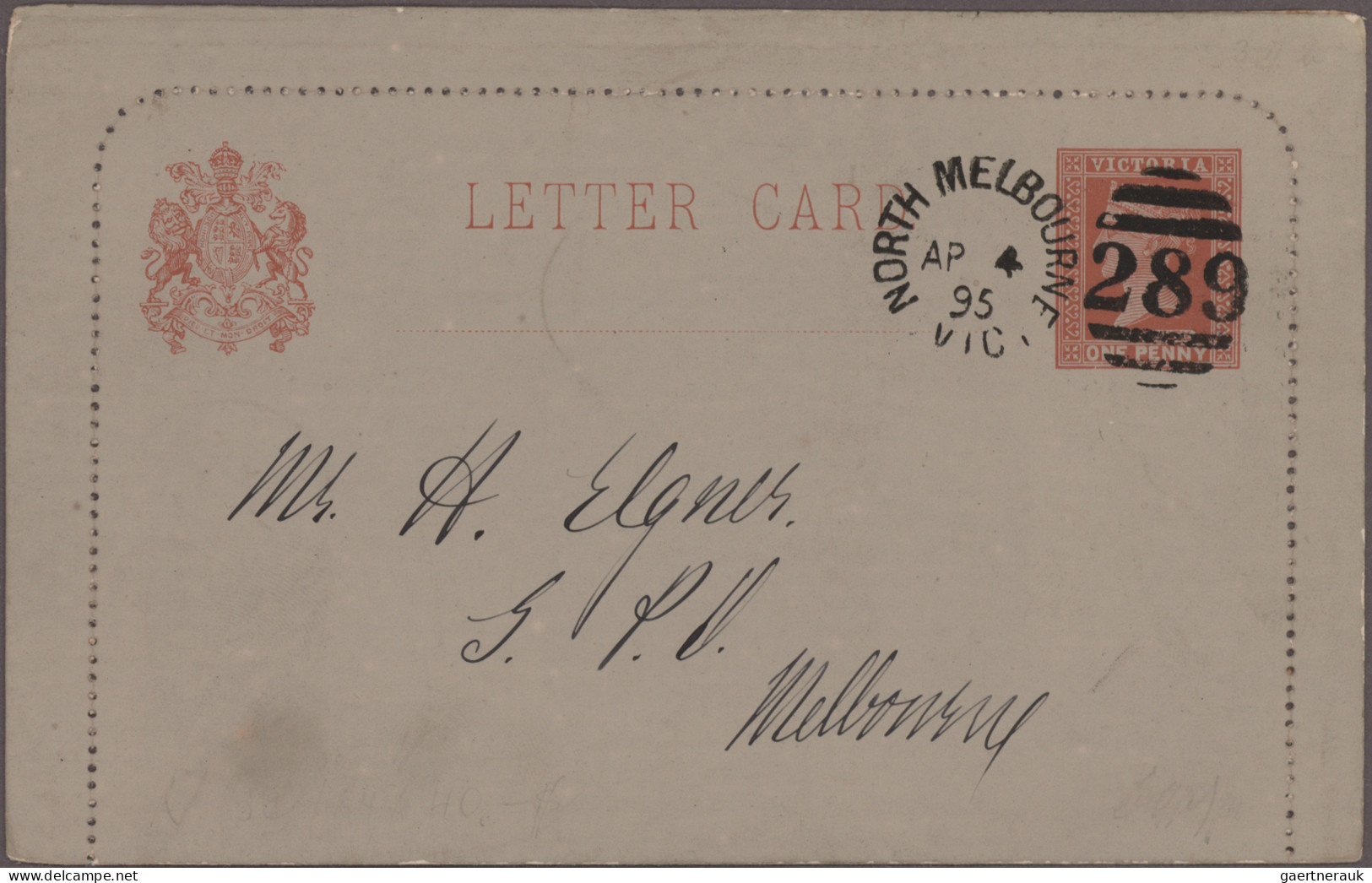 Victoria - Postal Stationery: 1889/1902, Collection Of 55 USED LETTERCARDS, Appa - Autres & Non Classés