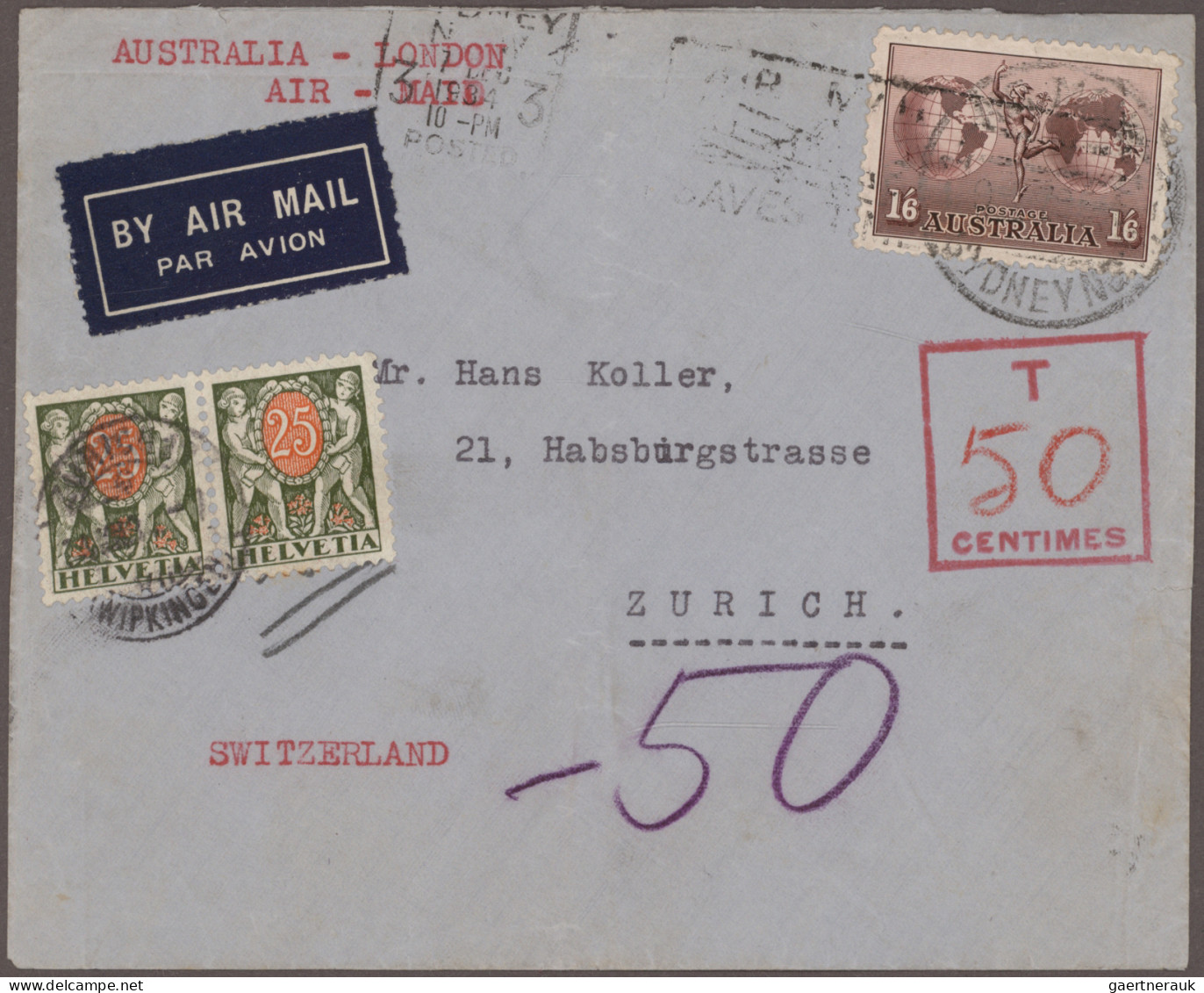 Australia: 1913/1938: Collection of 16 covers, postcards and postal stationery i