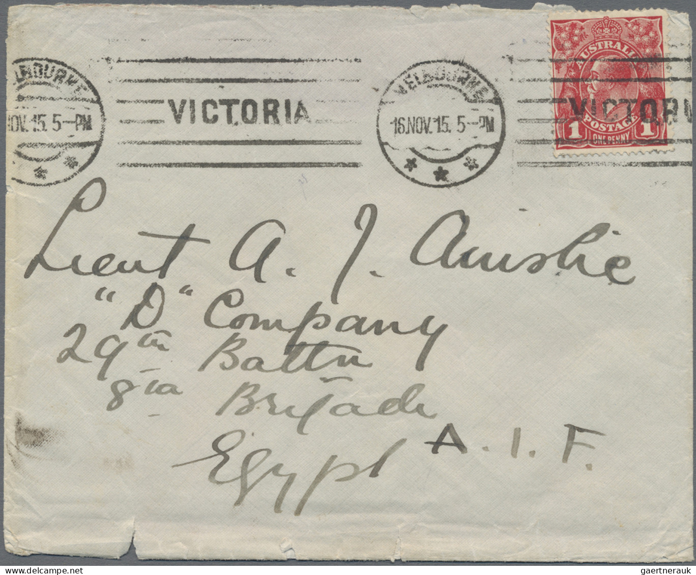 Australia: 1915/1918, 1d Red KGV (ACSC 71 & 72), Very Interesting Selection Of 1 - Colecciones