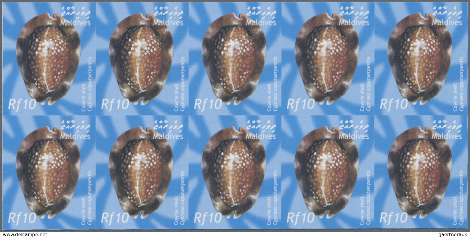 Maldives: 1998/2009. Collection Containing 785 IMPERFORATE Stamps And 23 IMPERFO - Maldive (1965-...)