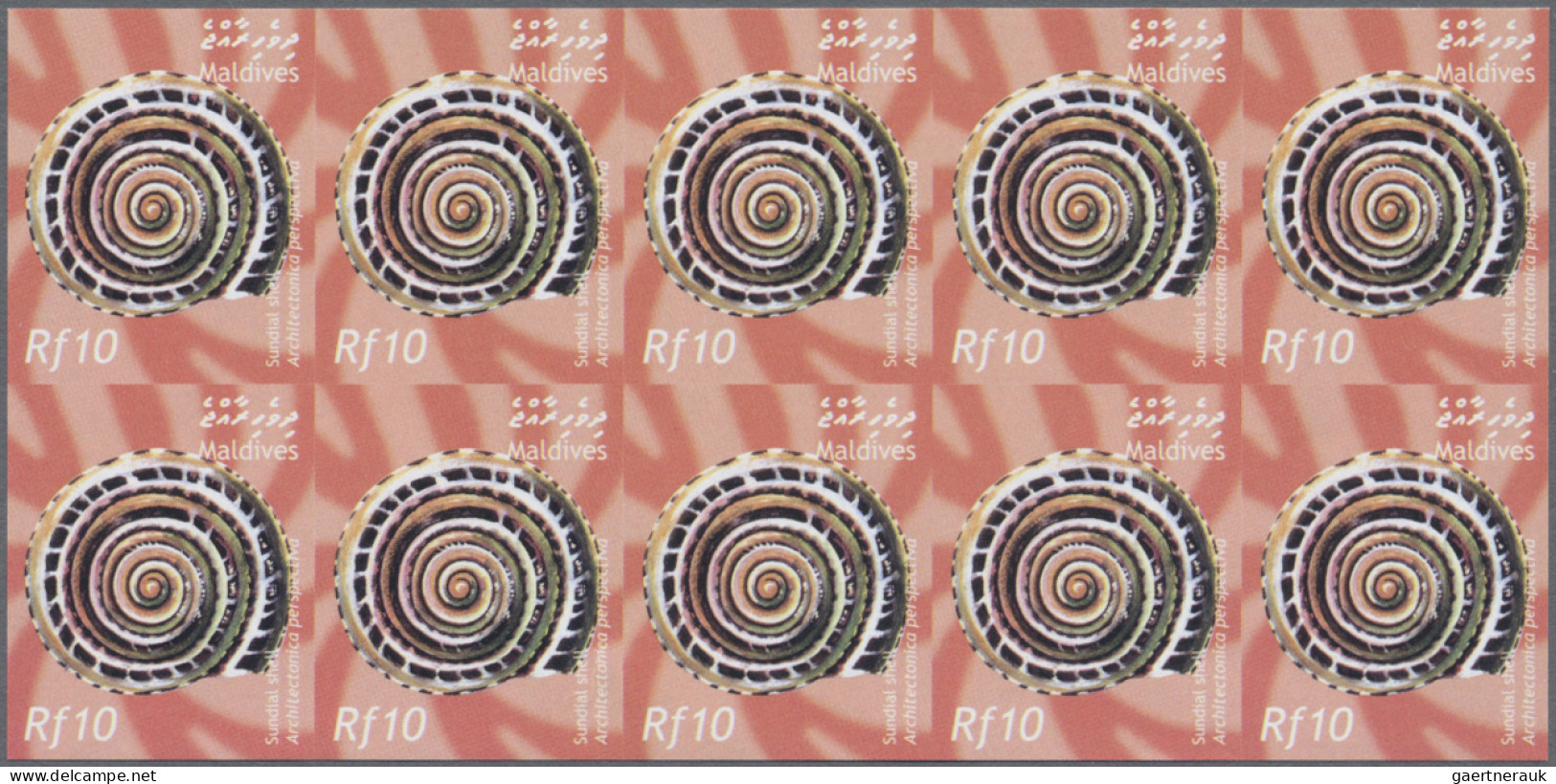 Maldives: 1998/2009. Collection containing 785 IMPERFORATE stamps and 23 IMPERFO