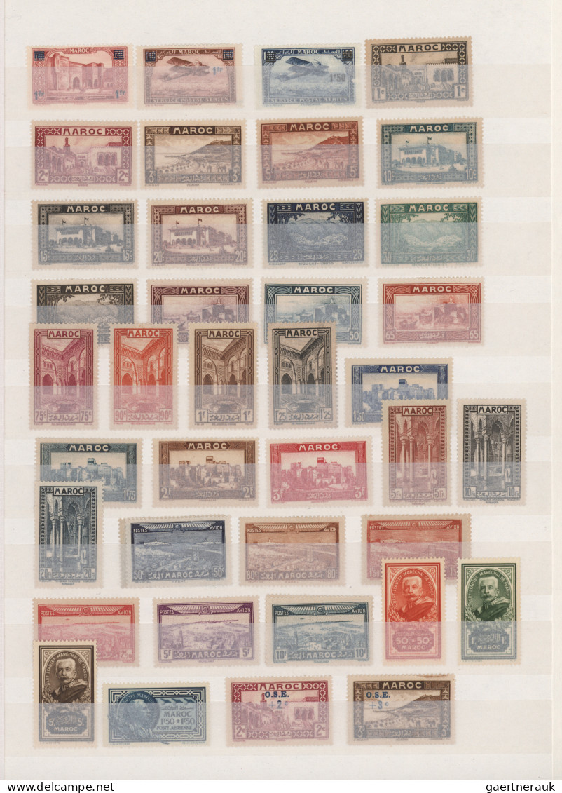 Morocco: 1914/1955 French Protectorate: Mint Collection Including Almost All Iss - Ongebruikt