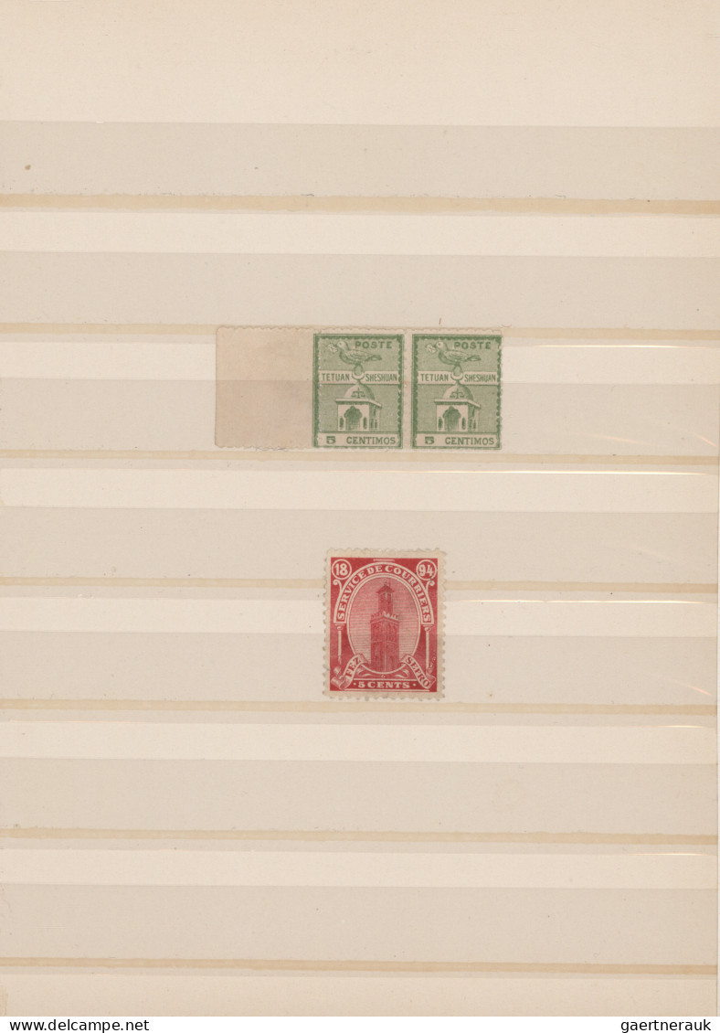 Morocco: 1891/1913 Collection Of About 150 Stamps, Mint And/or Used From Various - Marruecos (1956-...)
