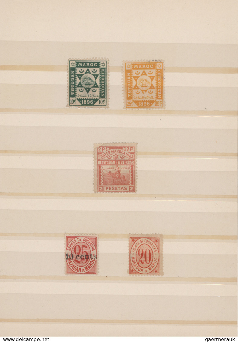 Morocco: 1891/1913 Collection Of About 150 Stamps, Mint And/or Used From Various - Marokko (1956-...)