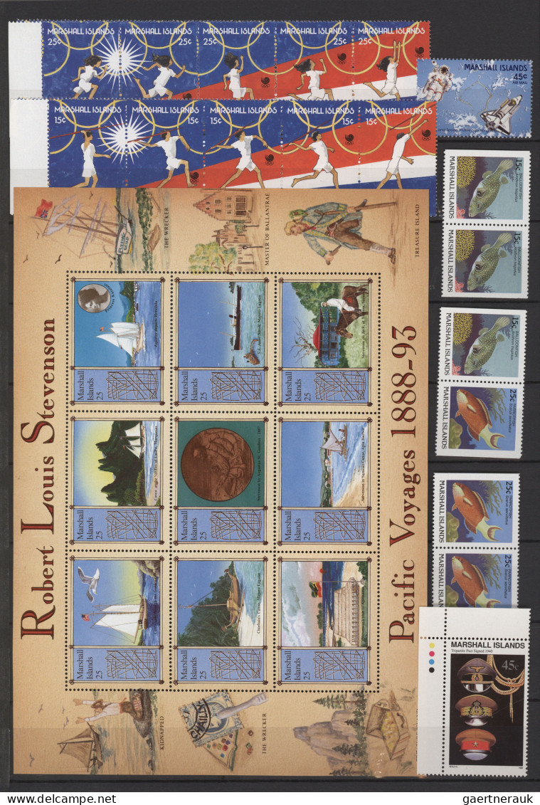 Marschall Islands: 1984/1997, MNH Collection In A Thick Stockbook, Incl. Souveni - Marshall Islands