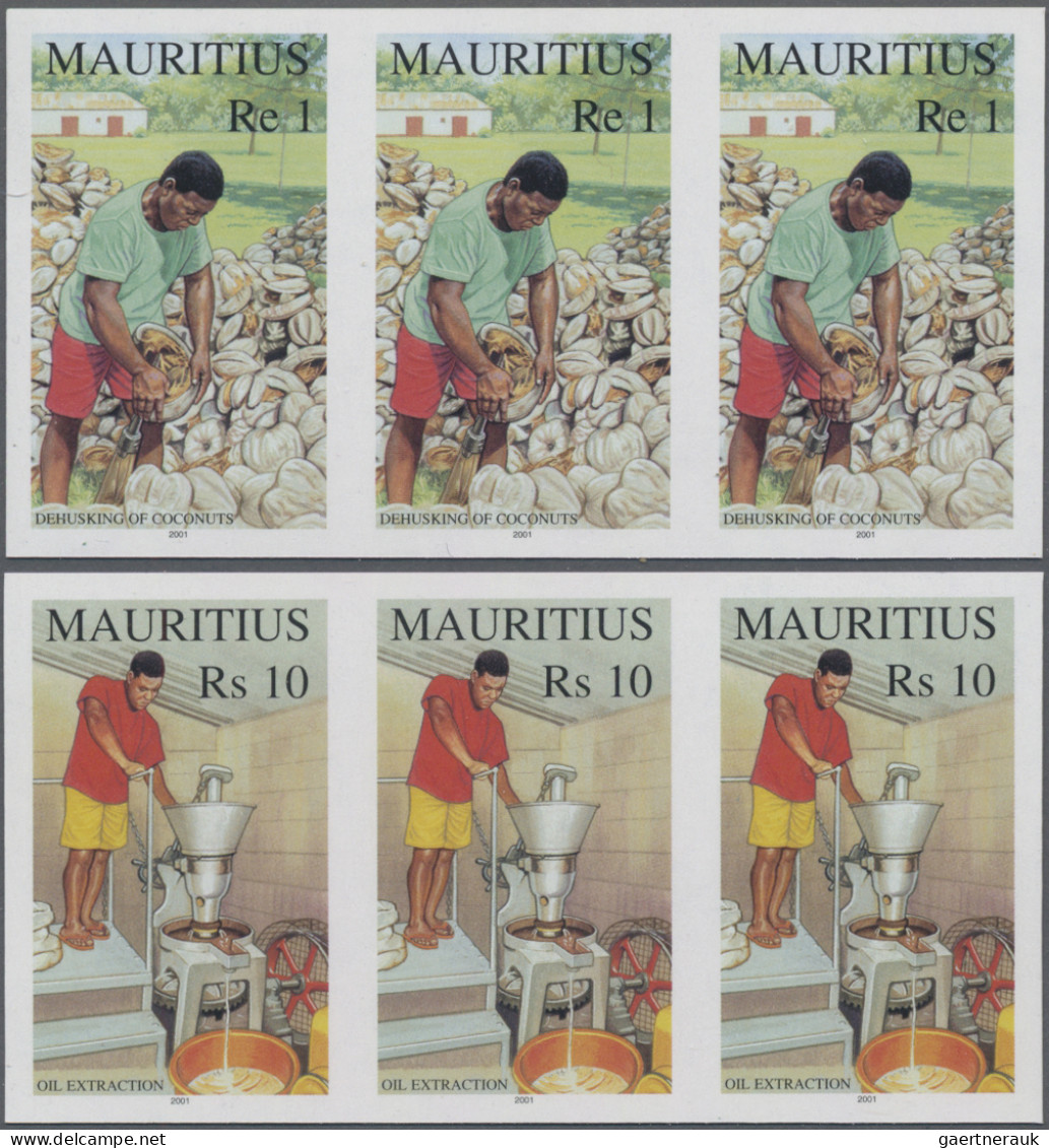 Mauritius: 1995/2016. Collection containing 2504 IMPERFORATE stamps (inclusive s