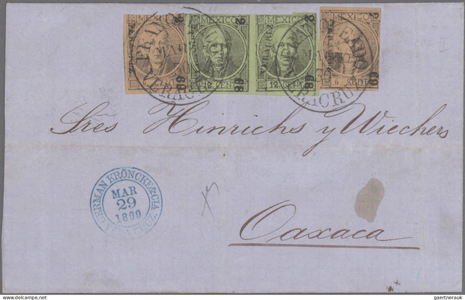 Mexico: 1858/1872, HIDALGO, Collection Of 26 Letters (incl. One Shortened Letter - Mexico