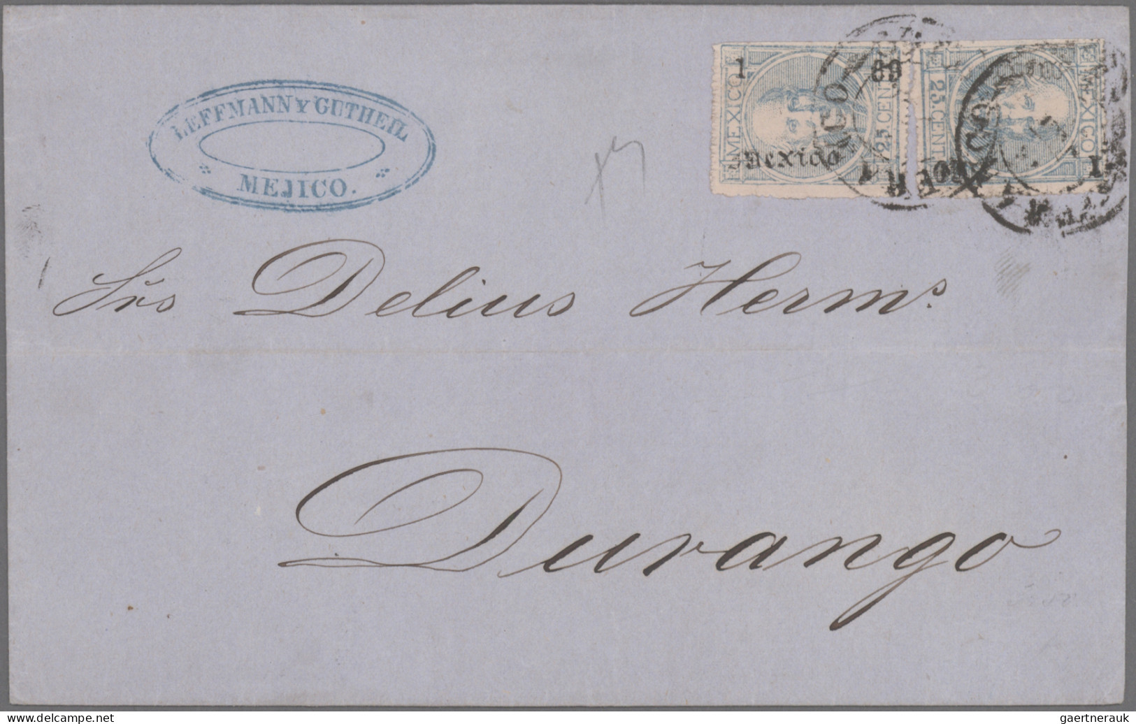 Mexico: 1858/1872, HIDALGO, Collection Of 26 Letters (incl. One Shortened Letter - Mexico