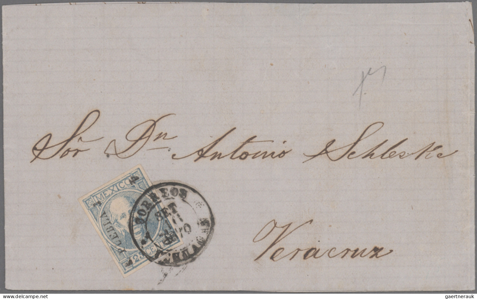 Mexico: 1858/1872, HIDALGO, collection of 26 letters (incl. one shortened letter