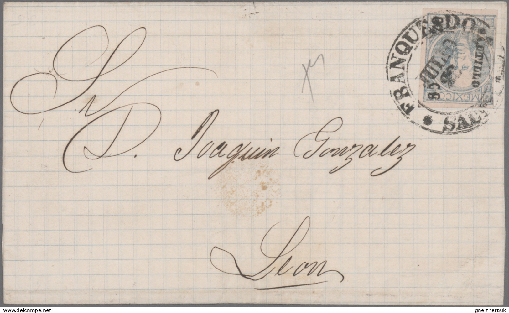 Mexico: 1858/1872, HIDALGO, collection of 26 letters (incl. one shortened letter