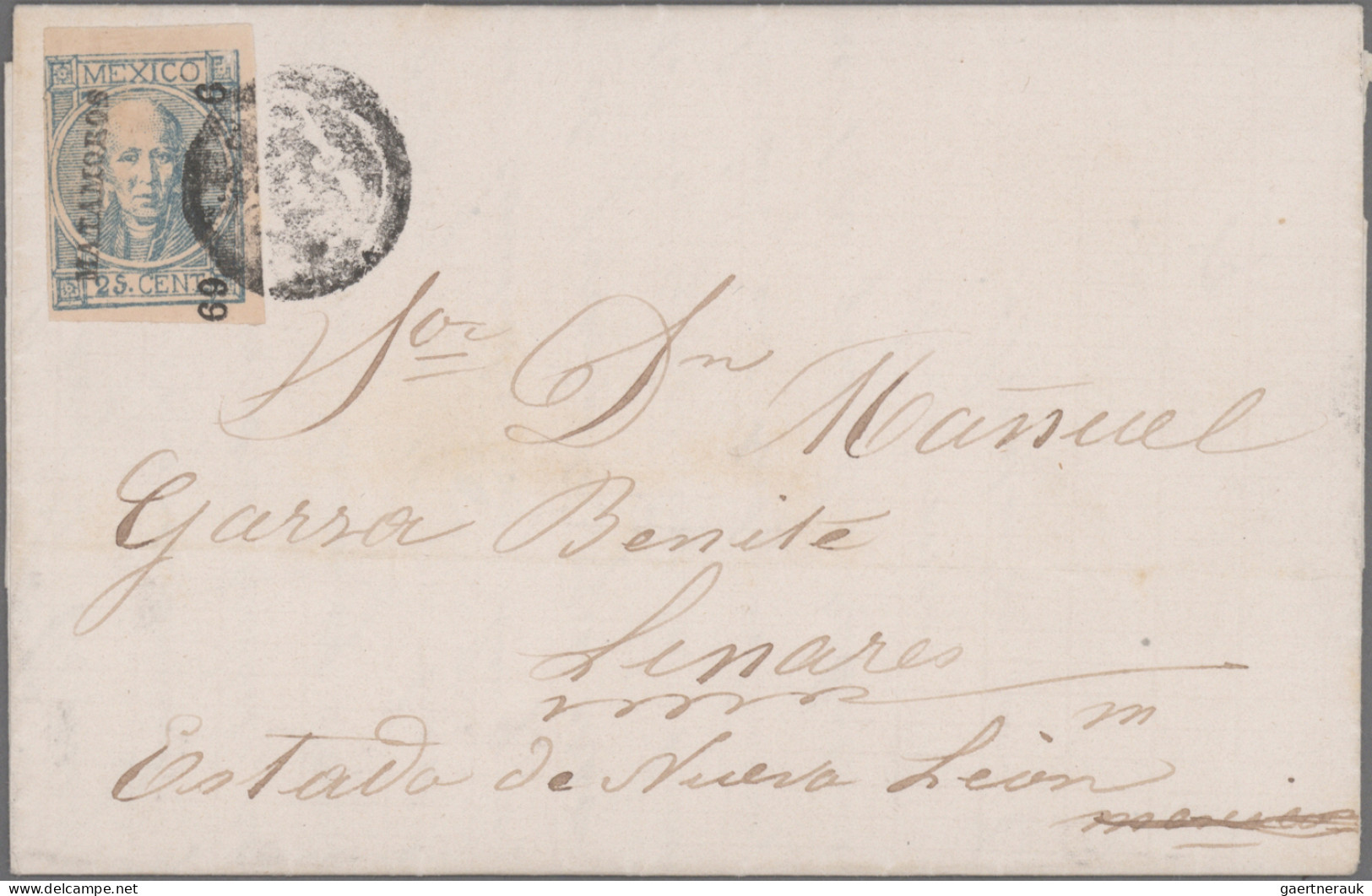 Mexico: 1858/1872, HIDALGO, collection of 26 letters (incl. one shortened letter