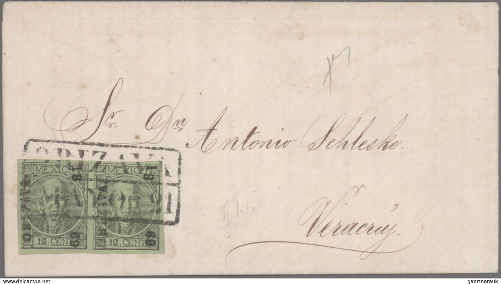 Mexico: 1858/1872, HIDALGO, collection of 26 letters (incl. one shortened letter