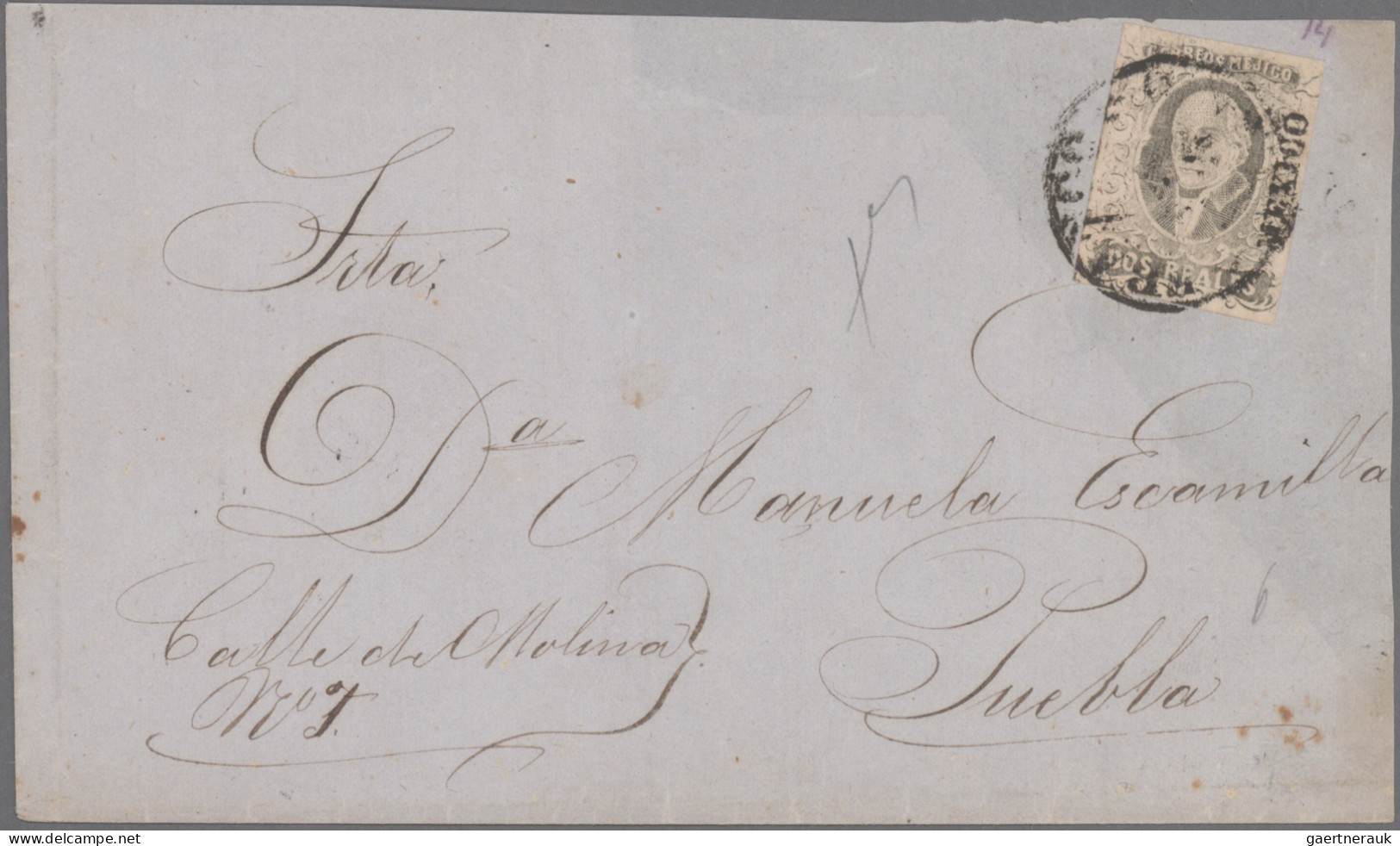 Mexico: 1858/1872, HIDALGO, collection of 26 letters (incl. one shortened letter