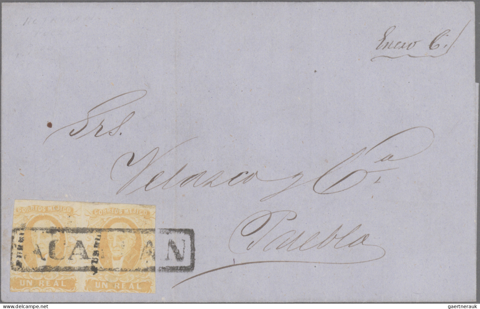 Mexico: 1858/1872, HIDALGO, collection of 26 letters (incl. one shortened letter