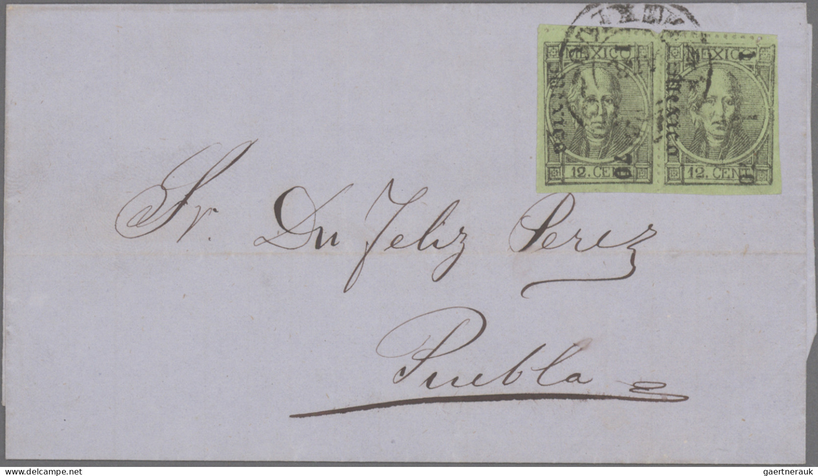 Mexico: 1858/1872, HIDALGO, collection of 26 letters (incl. one shortened letter