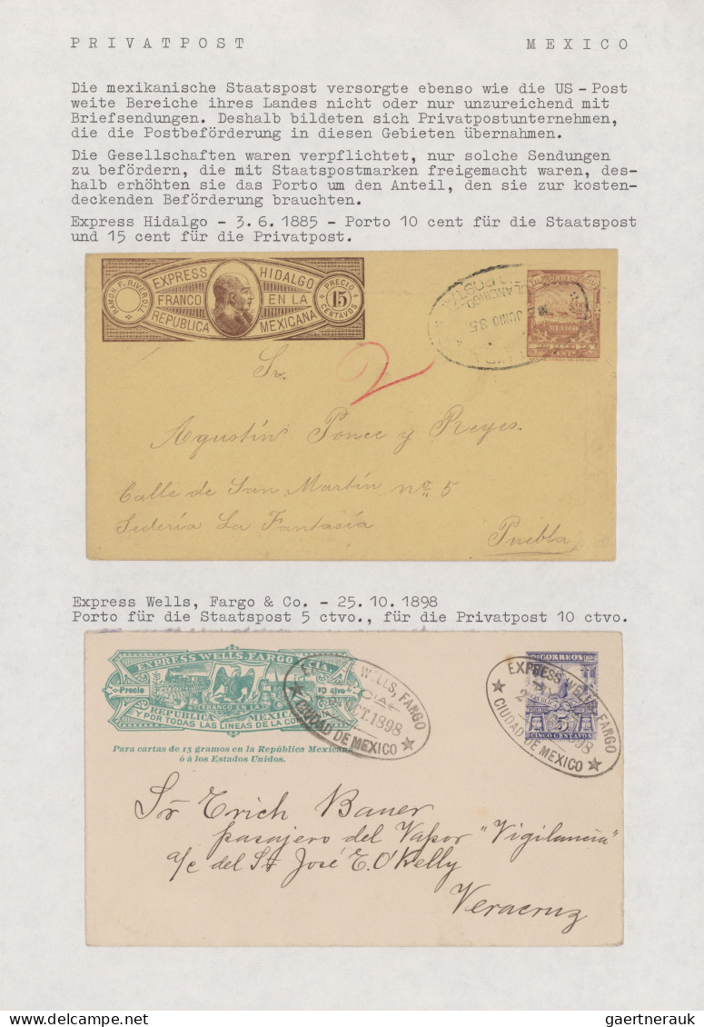 Mexico - Postal Stationary: 1885/1895, Collection Of 16 Used/unused Stationery E - Mexiko