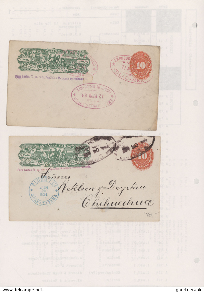 Mexico - Postal Stationary: 1885/1895, Collection Of 16 Used/unused Stationery E - Messico