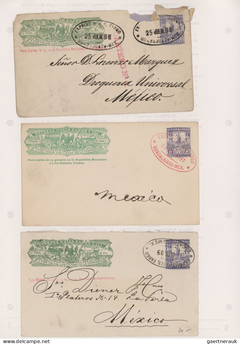 Mexico - Postal stationary: 1885/1895, collection of 16 used/unused stationery e