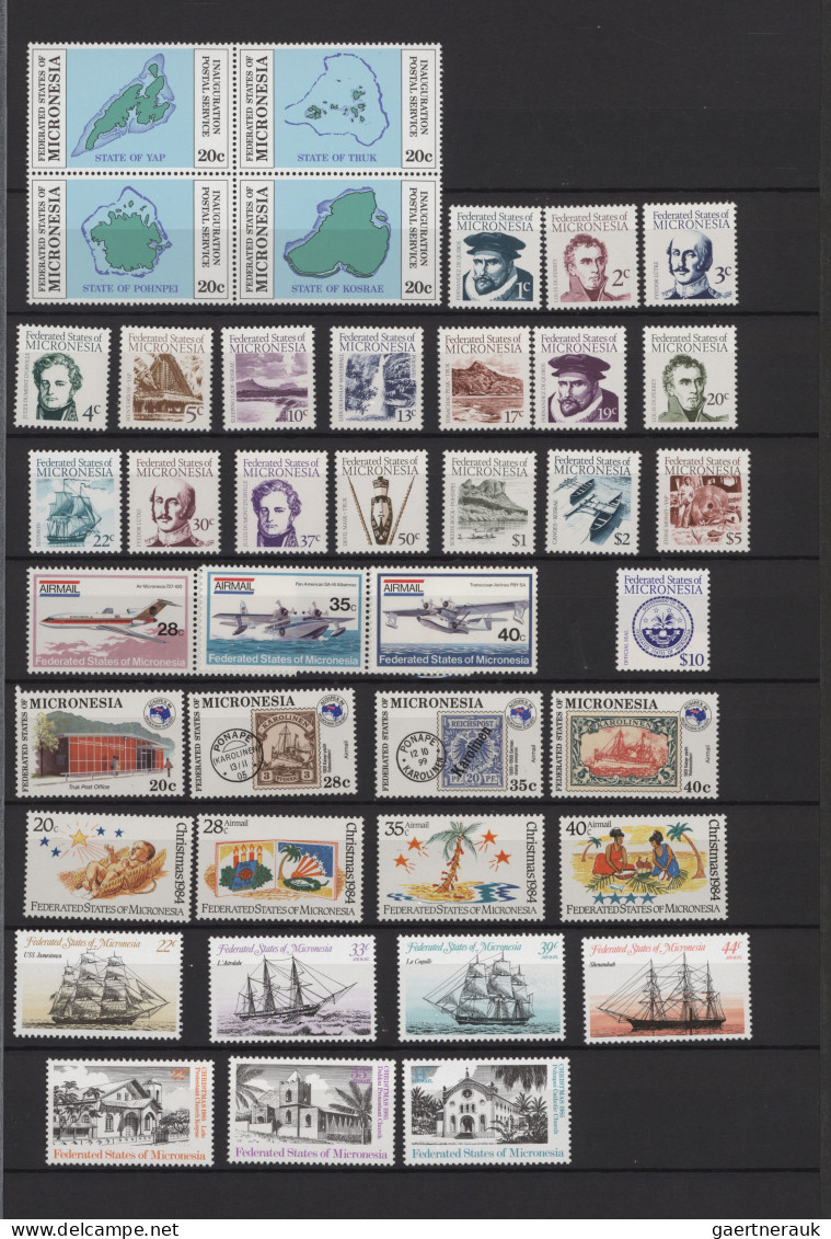 Micronesia: 1984/1998, MNH Collection In A Thick Stockbook, Incl. Souvenir Sheet - Micronesië