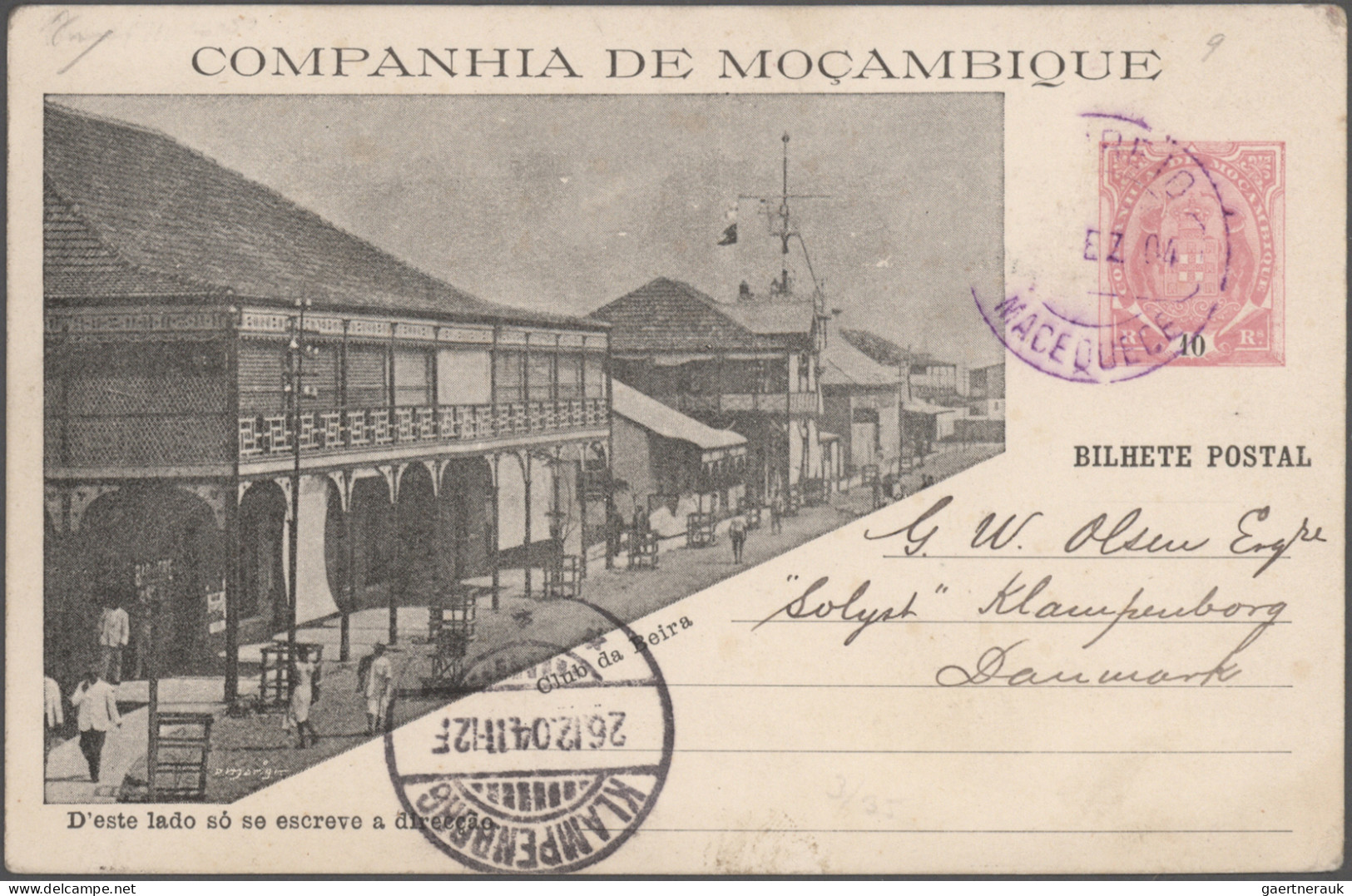 Mozambique: 1893/1926, Mocambique +Mocambique Company, lot of eight used/unused